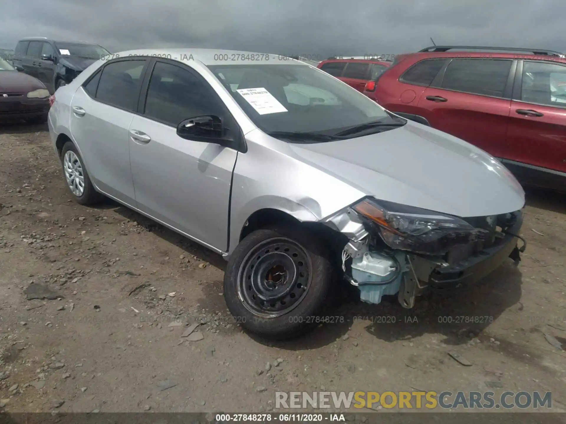 1 Photograph of a damaged car 5YFBURHE8KP863557 TOYOTA COROLLA 2019