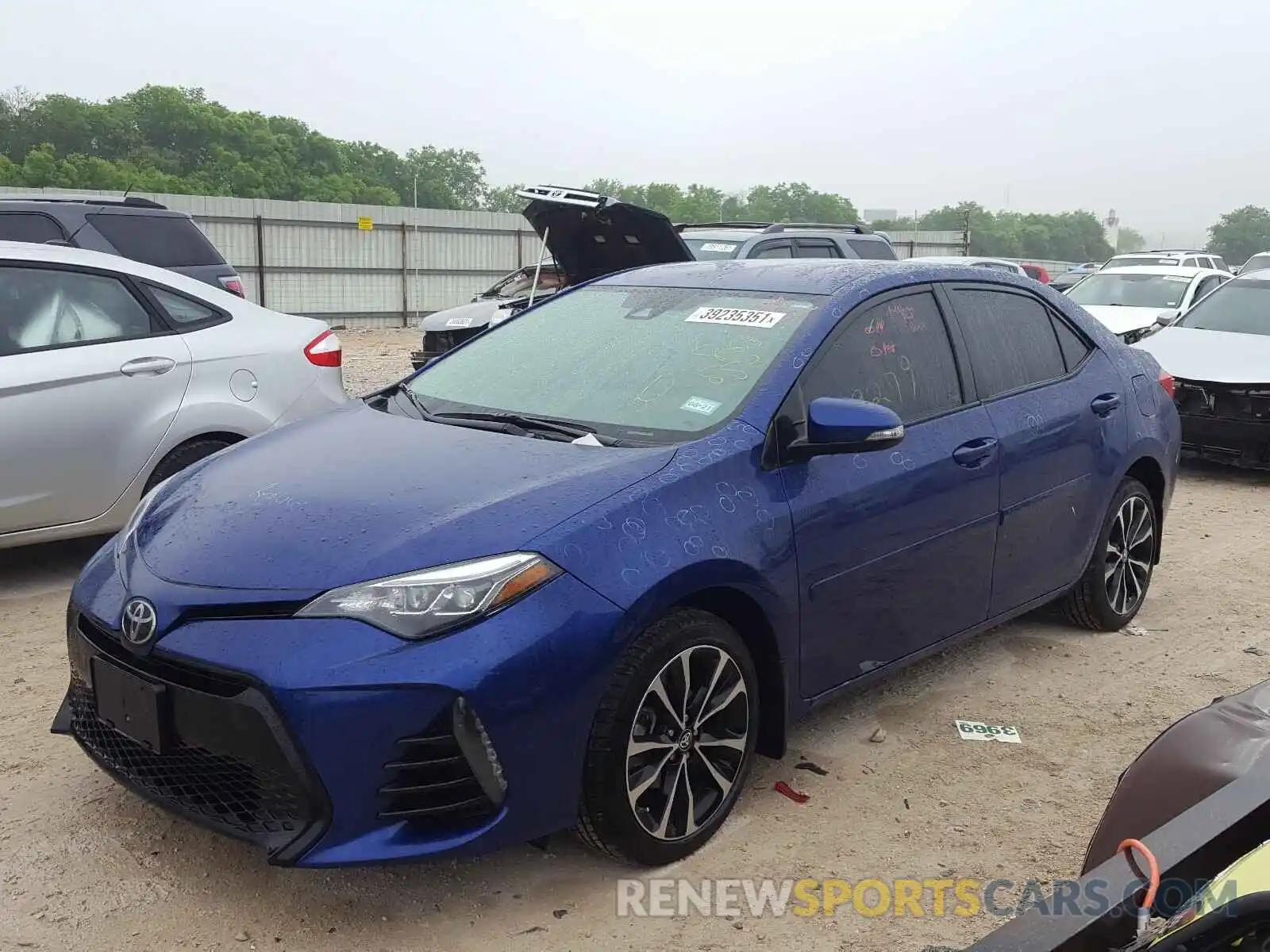 2 Photograph of a damaged car 5YFBURHE8KP863882 TOYOTA COROLLA 2019