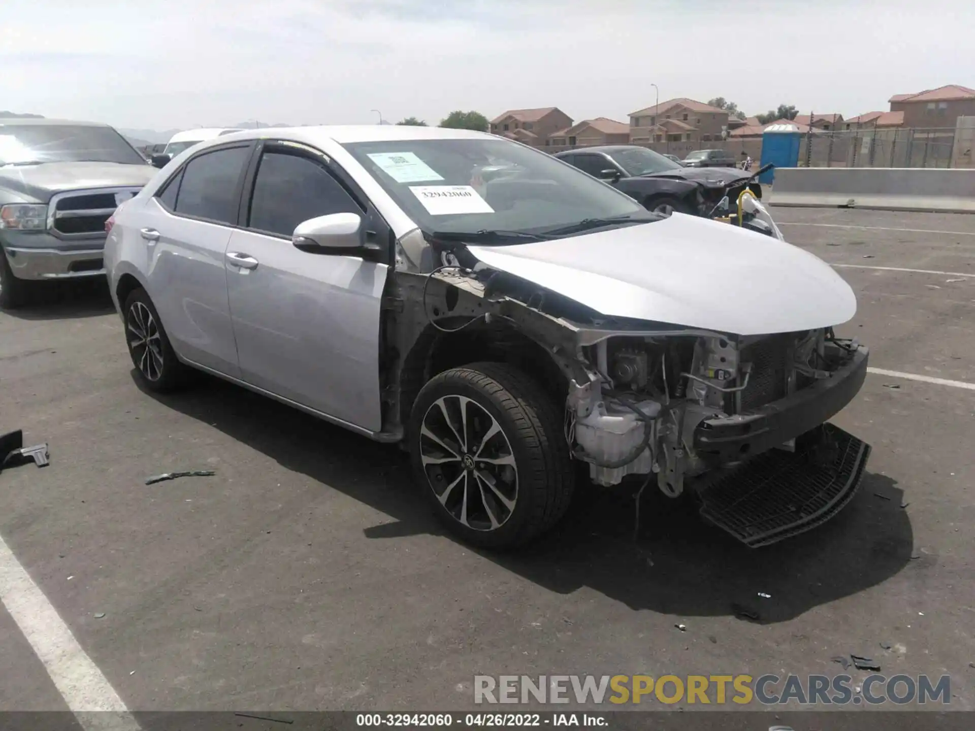 1 Photograph of a damaged car 5YFBURHE8KP864238 TOYOTA COROLLA 2019