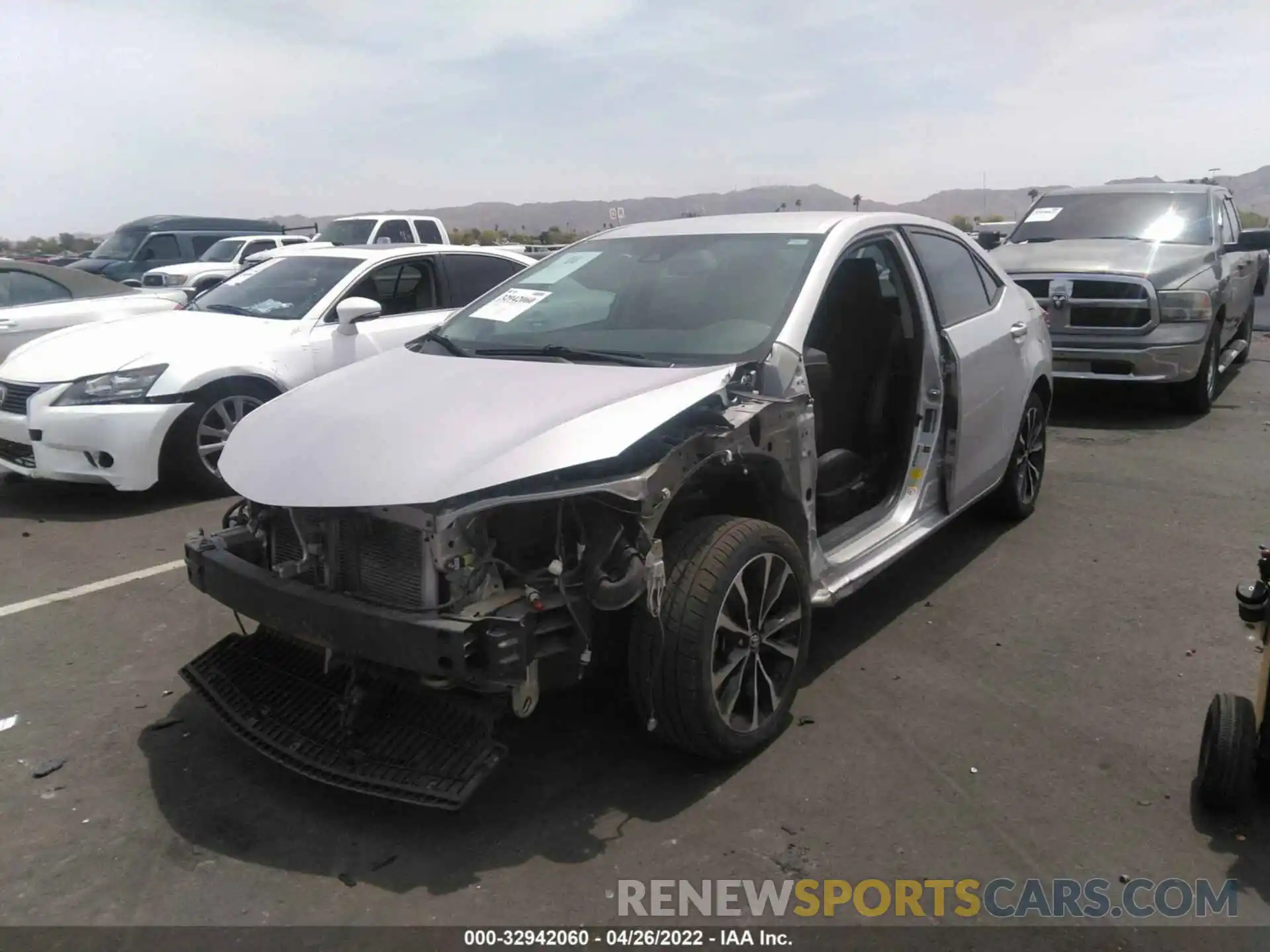 2 Photograph of a damaged car 5YFBURHE8KP864238 TOYOTA COROLLA 2019