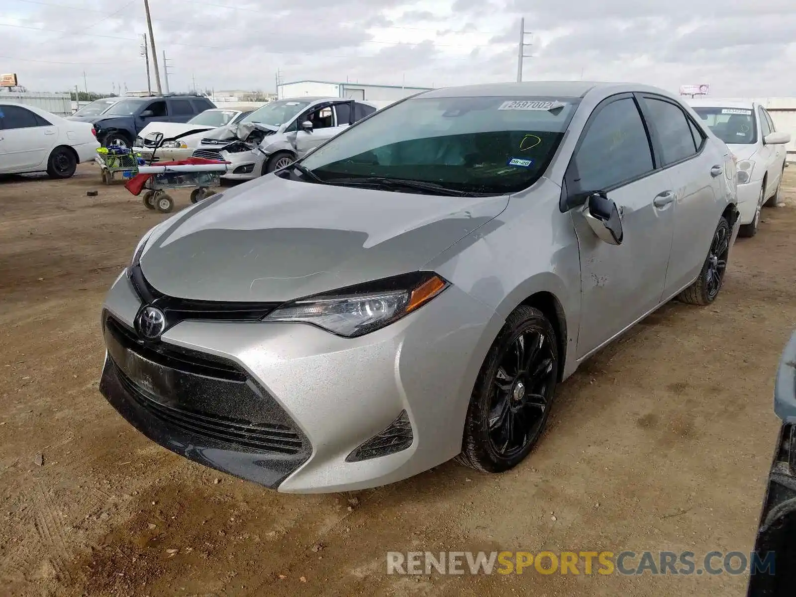 2 Photograph of a damaged car 5YFBURHE8KP864594 TOYOTA COROLLA 2019