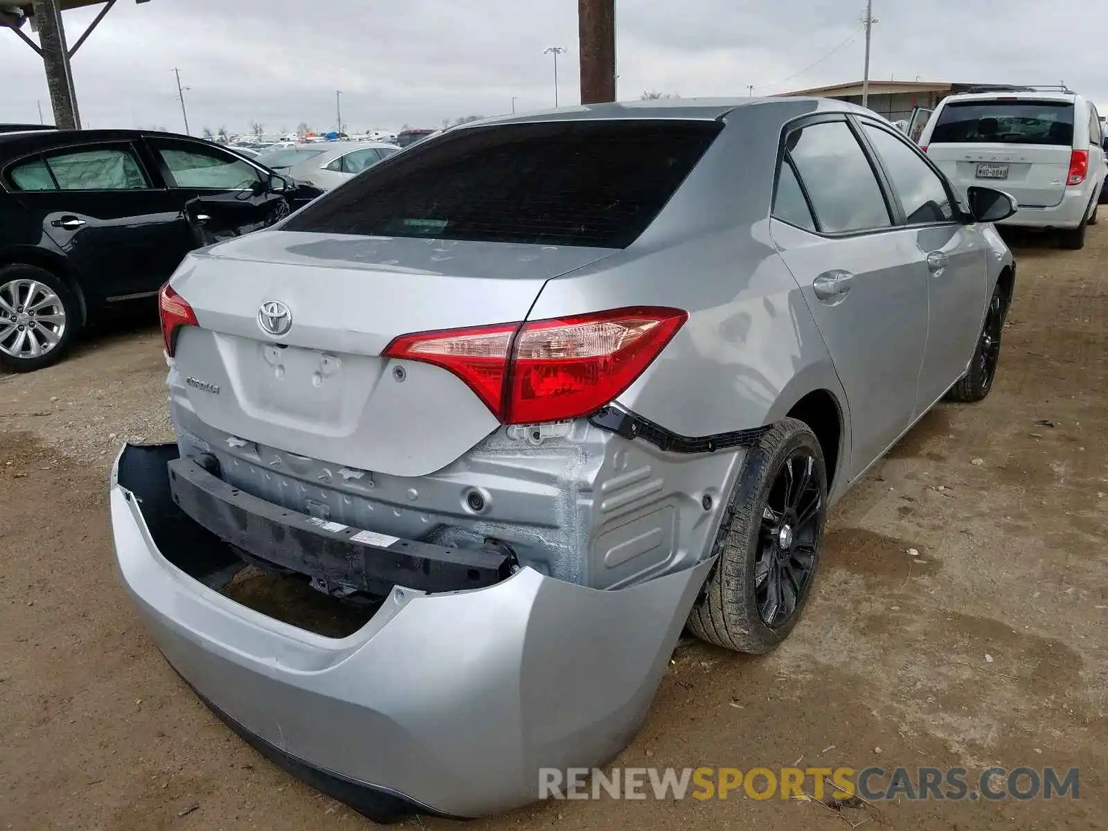 4 Photograph of a damaged car 5YFBURHE8KP864594 TOYOTA COROLLA 2019