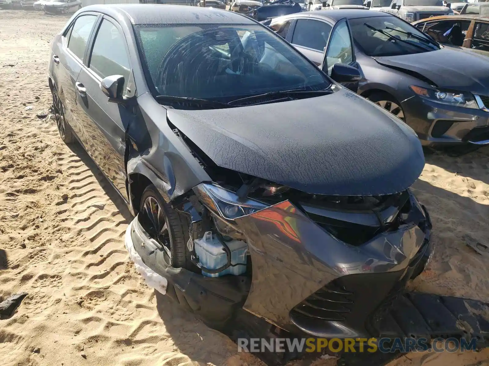 1 Photograph of a damaged car 5YFBURHE8KP864627 TOYOTA COROLLA 2019