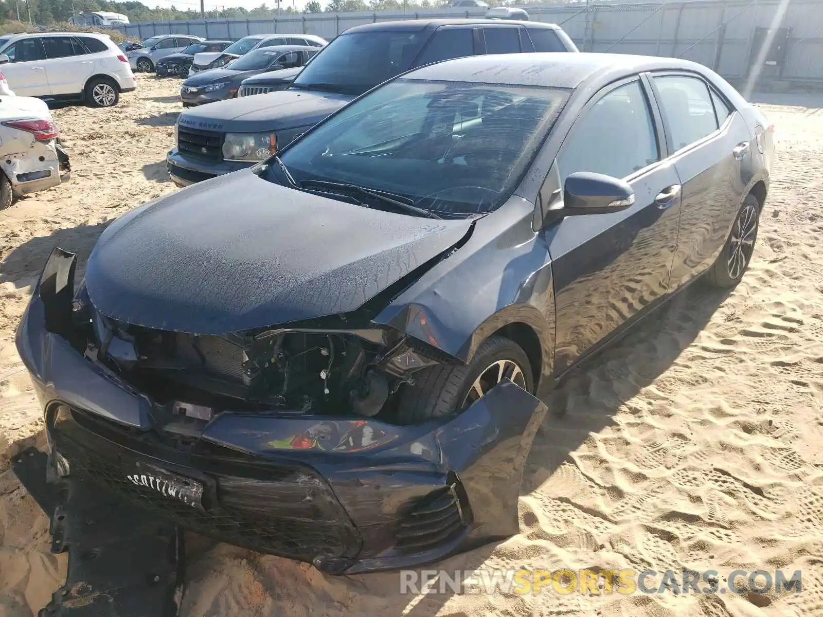 2 Photograph of a damaged car 5YFBURHE8KP864627 TOYOTA COROLLA 2019