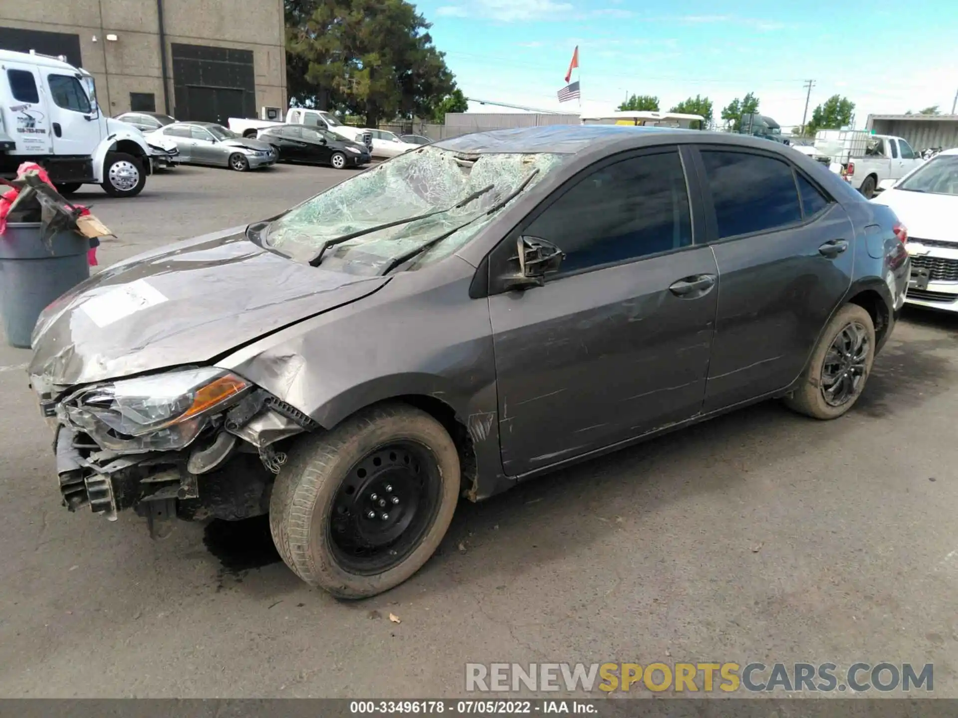 2 Photograph of a damaged car 5YFBURHE8KP865633 TOYOTA COROLLA 2019