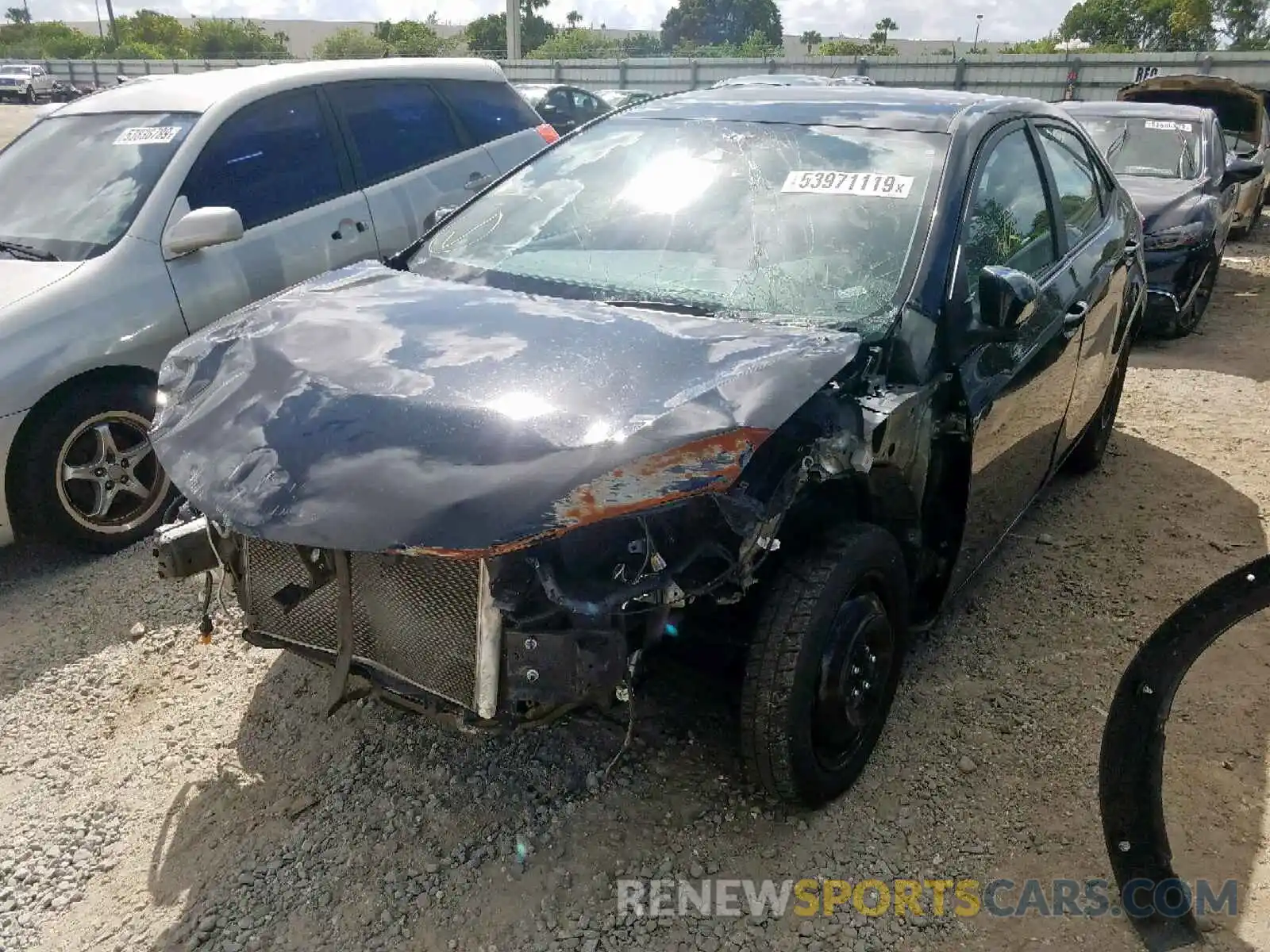 2 Photograph of a damaged car 5YFBURHE8KP865664 TOYOTA COROLLA 2019