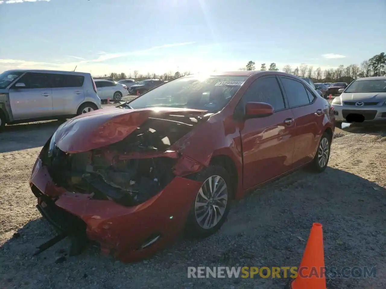 2 Photograph of a damaged car 5YFBURHE8KP866619 TOYOTA COROLLA 2019