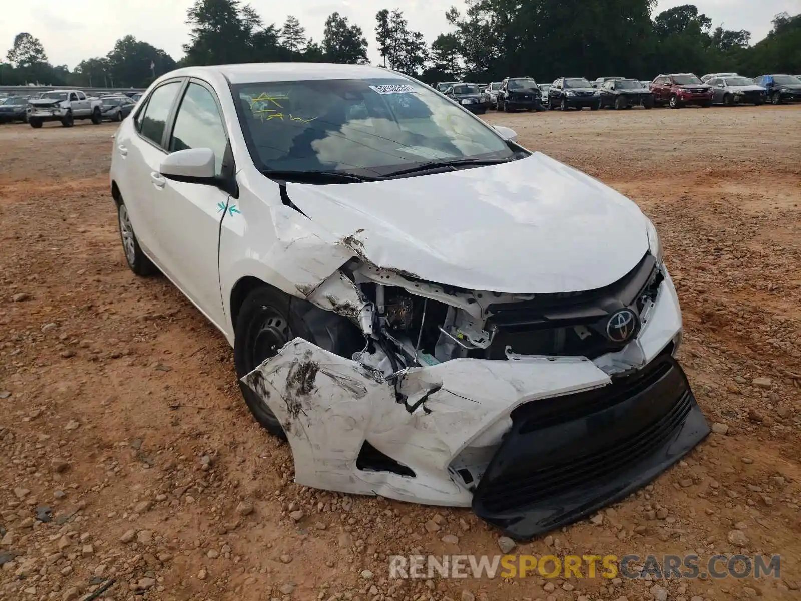 1 Photograph of a damaged car 5YFBURHE8KP866636 TOYOTA COROLLA 2019