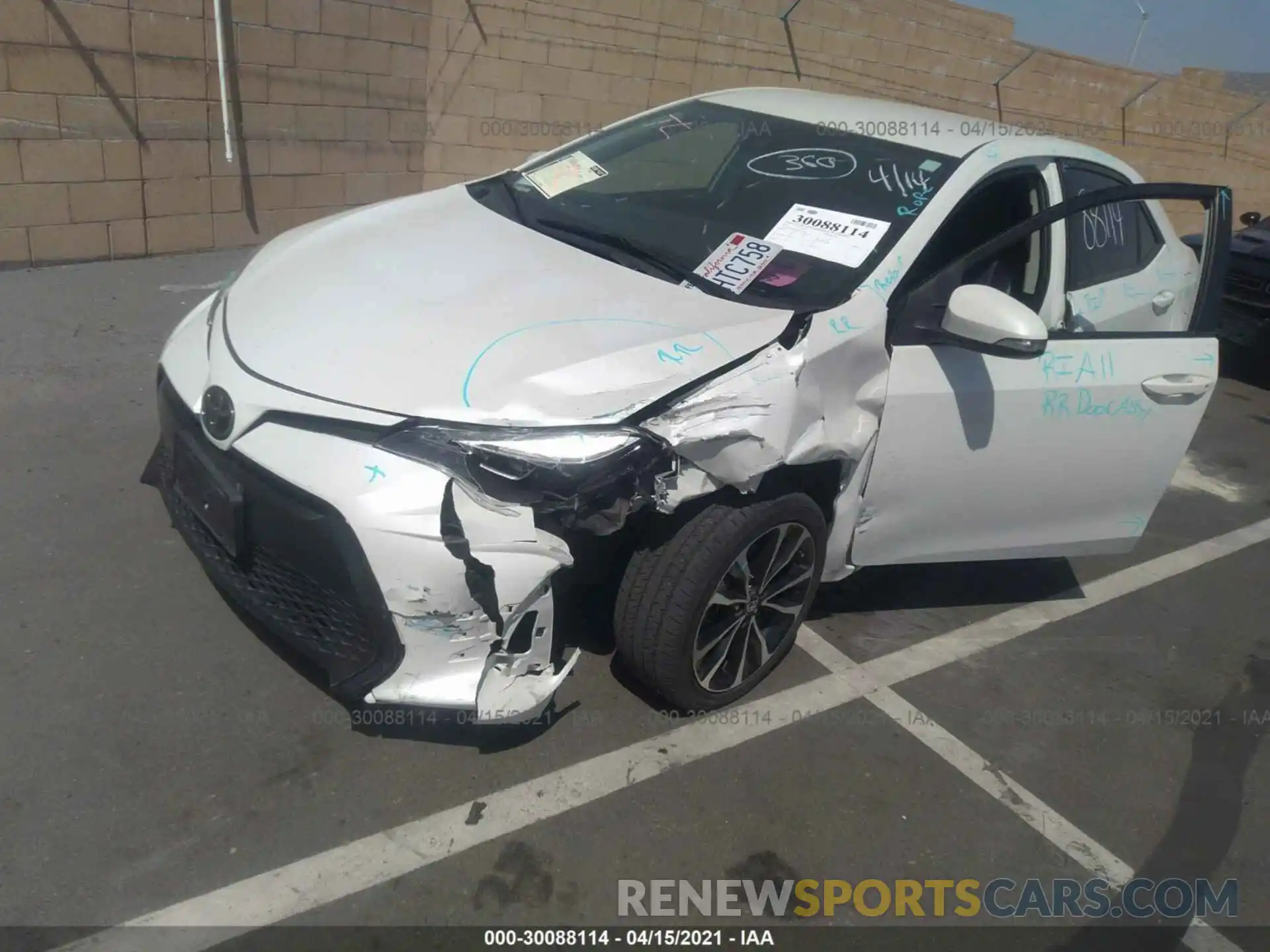 6 Photograph of a damaged car 5YFBURHE8KP867060 TOYOTA COROLLA 2019