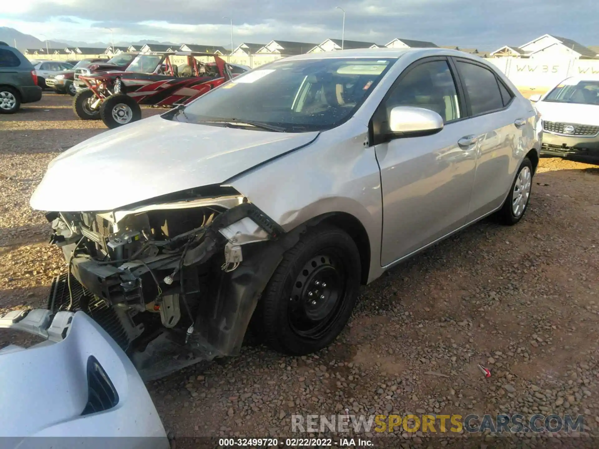 2 Photograph of a damaged car 5YFBURHE8KP867625 TOYOTA COROLLA 2019