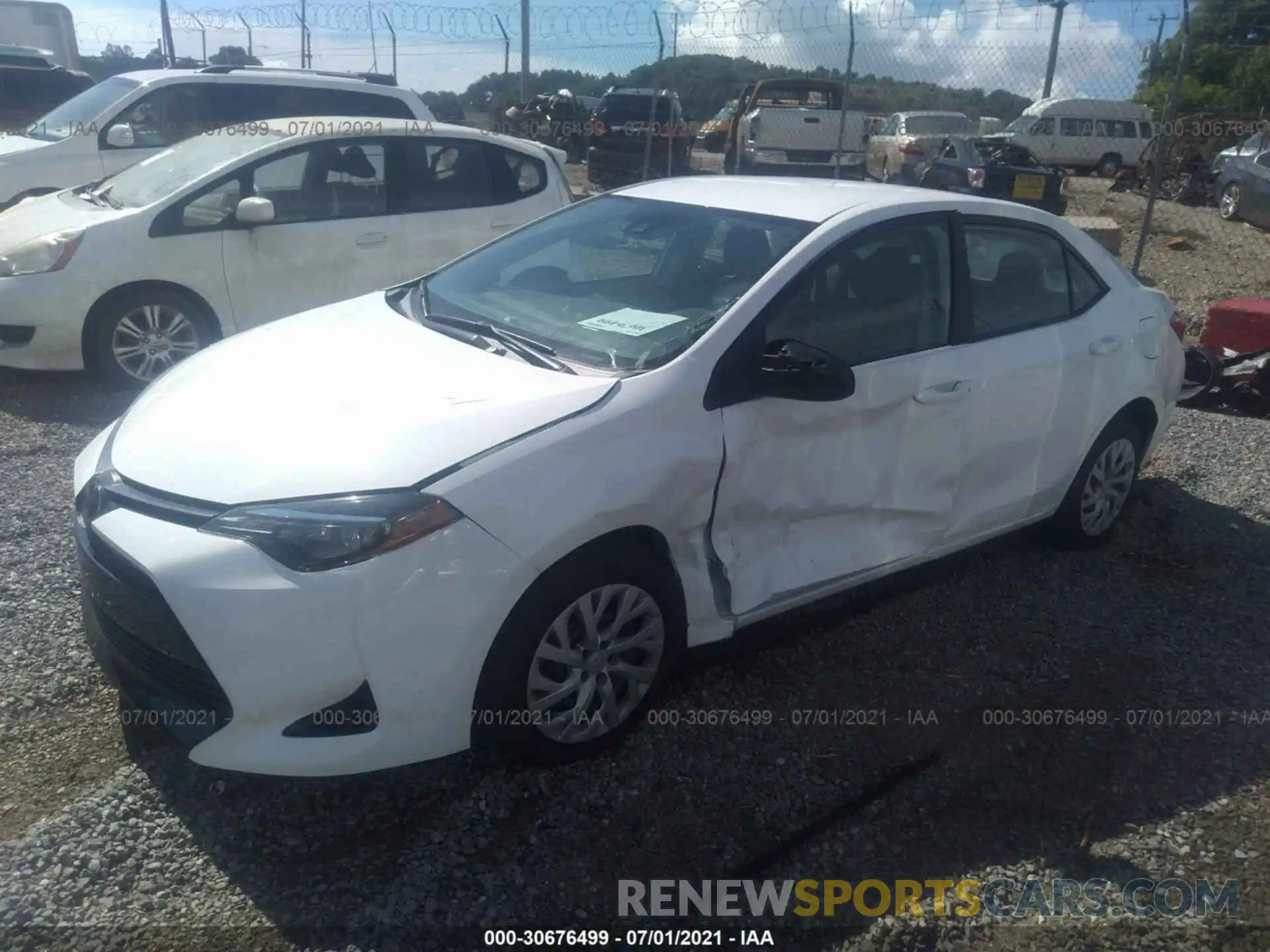 2 Photograph of a damaged car 5YFBURHE8KP867673 TOYOTA COROLLA 2019