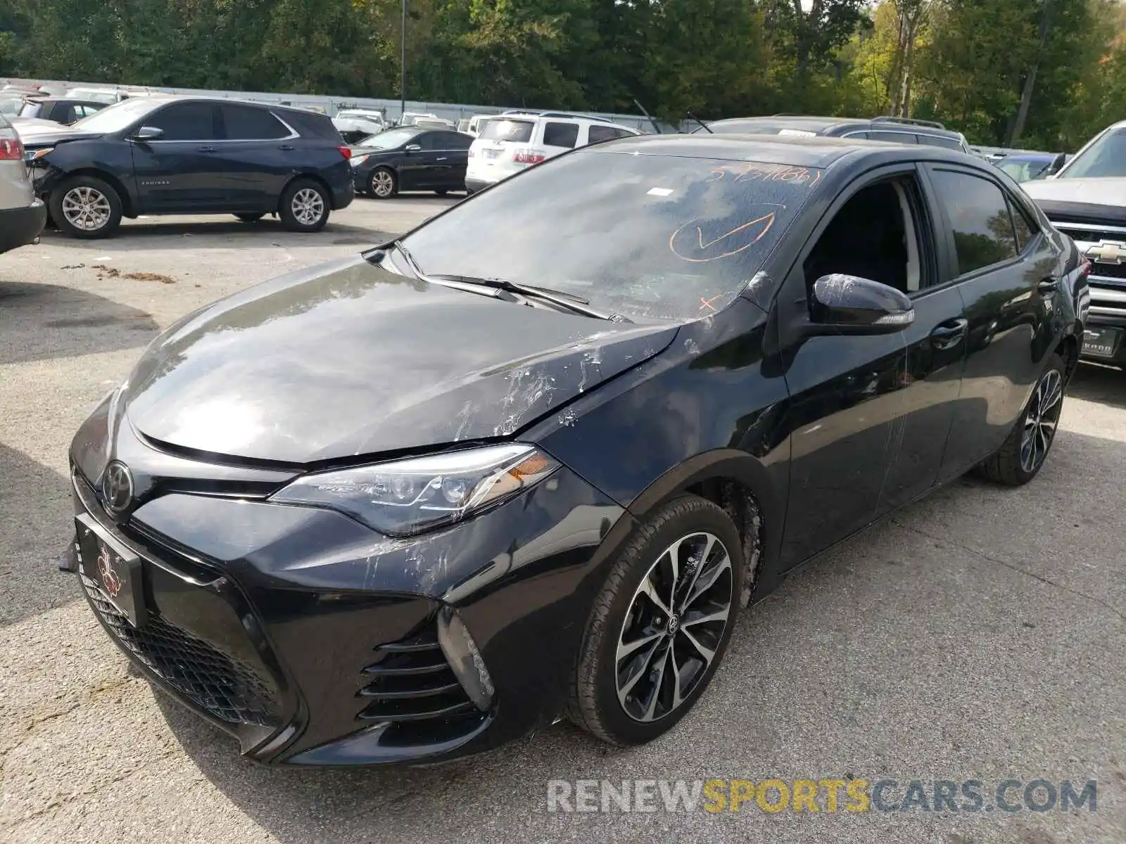 2 Photograph of a damaged car 5YFBURHE8KP867785 TOYOTA COROLLA 2019