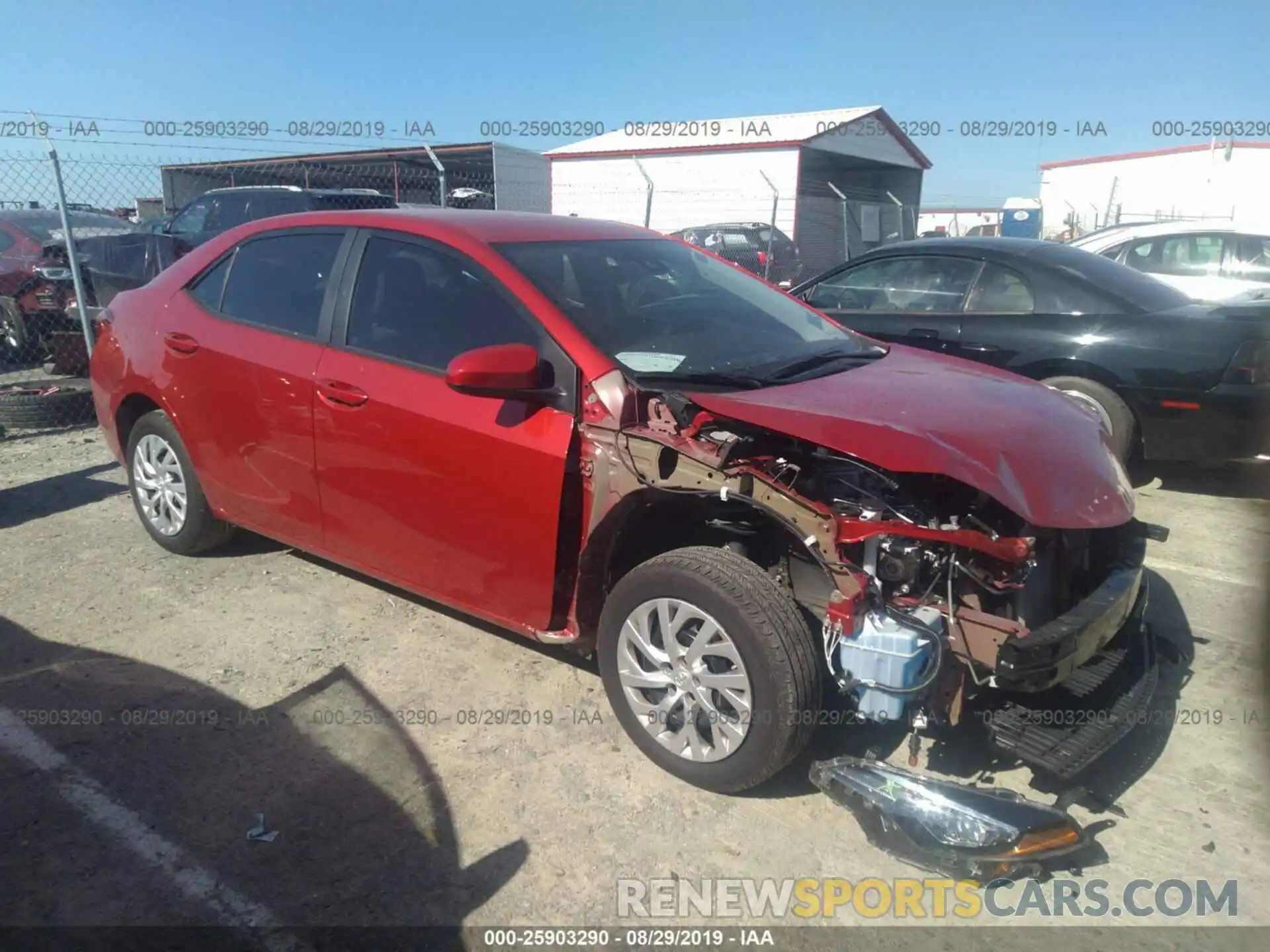 1 Photograph of a damaged car 5YFBURHE8KP868290 TOYOTA COROLLA 2019