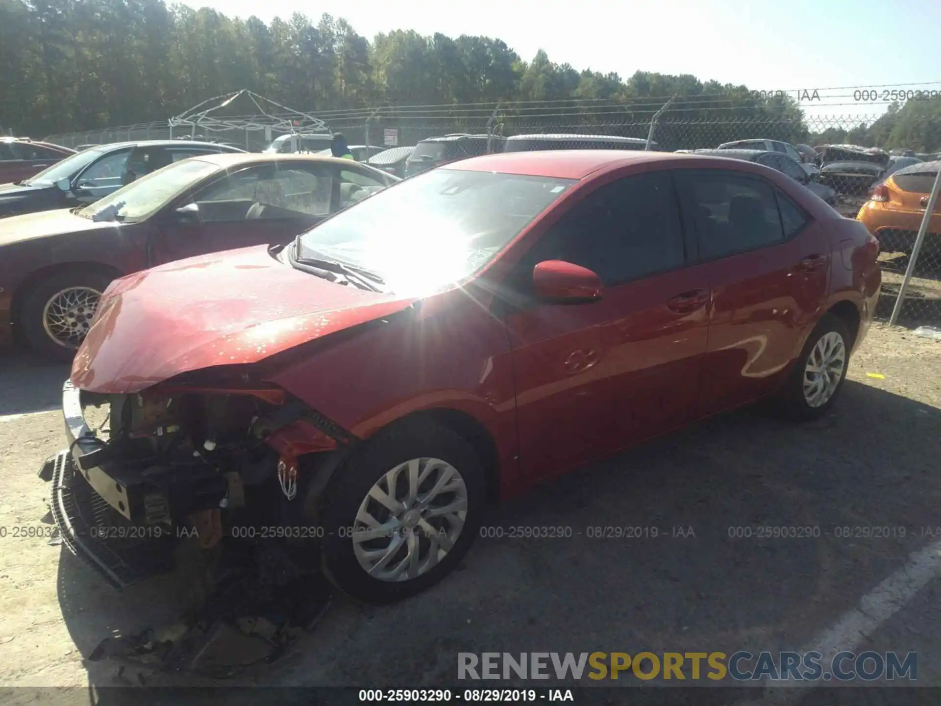 2 Photograph of a damaged car 5YFBURHE8KP868290 TOYOTA COROLLA 2019