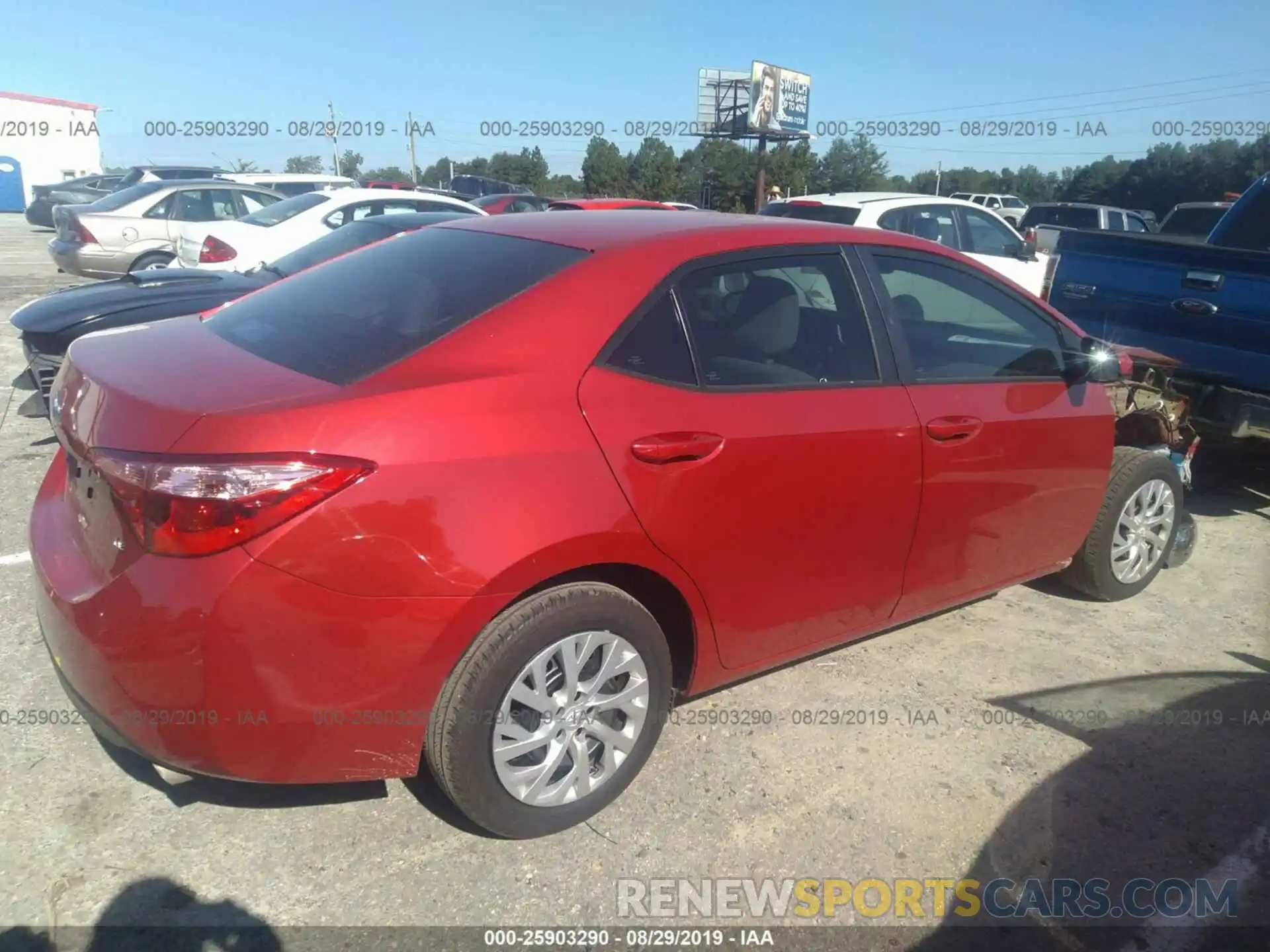 4 Photograph of a damaged car 5YFBURHE8KP868290 TOYOTA COROLLA 2019