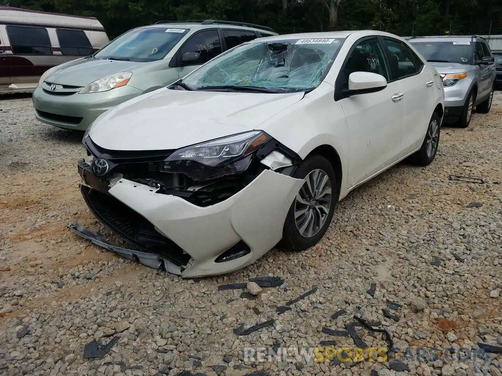 2 Photograph of a damaged car 5YFBURHE8KP868855 TOYOTA COROLLA 2019