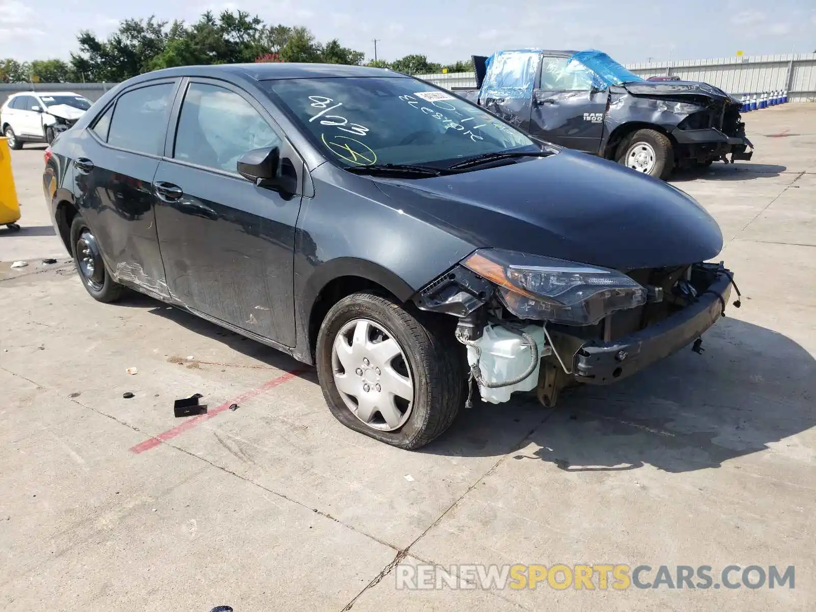 1 Photograph of a damaged car 5YFBURHE8KP869021 TOYOTA COROLLA 2019