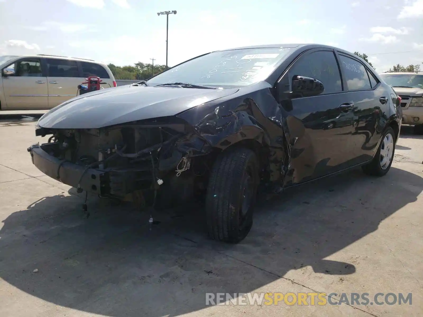 2 Photograph of a damaged car 5YFBURHE8KP869021 TOYOTA COROLLA 2019