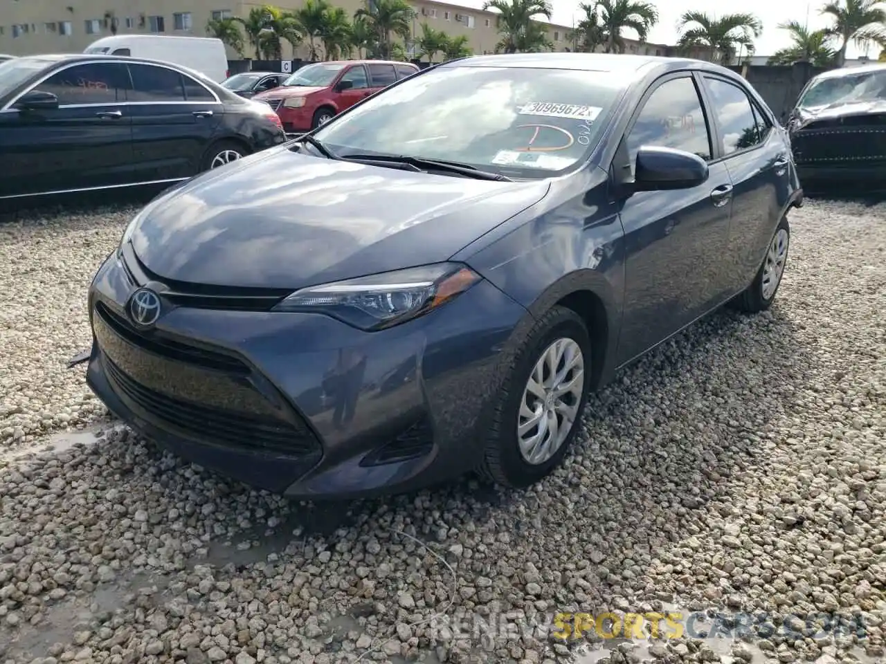 2 Photograph of a damaged car 5YFBURHE8KP869620 TOYOTA COROLLA 2019