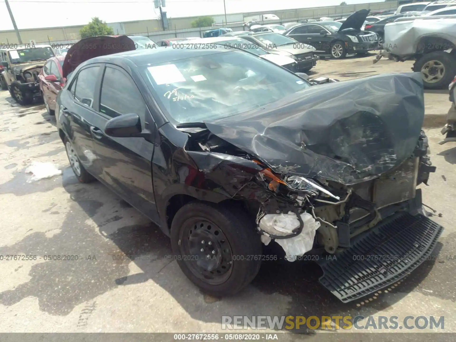 1 Photograph of a damaged car 5YFBURHE8KP869682 TOYOTA COROLLA 2019