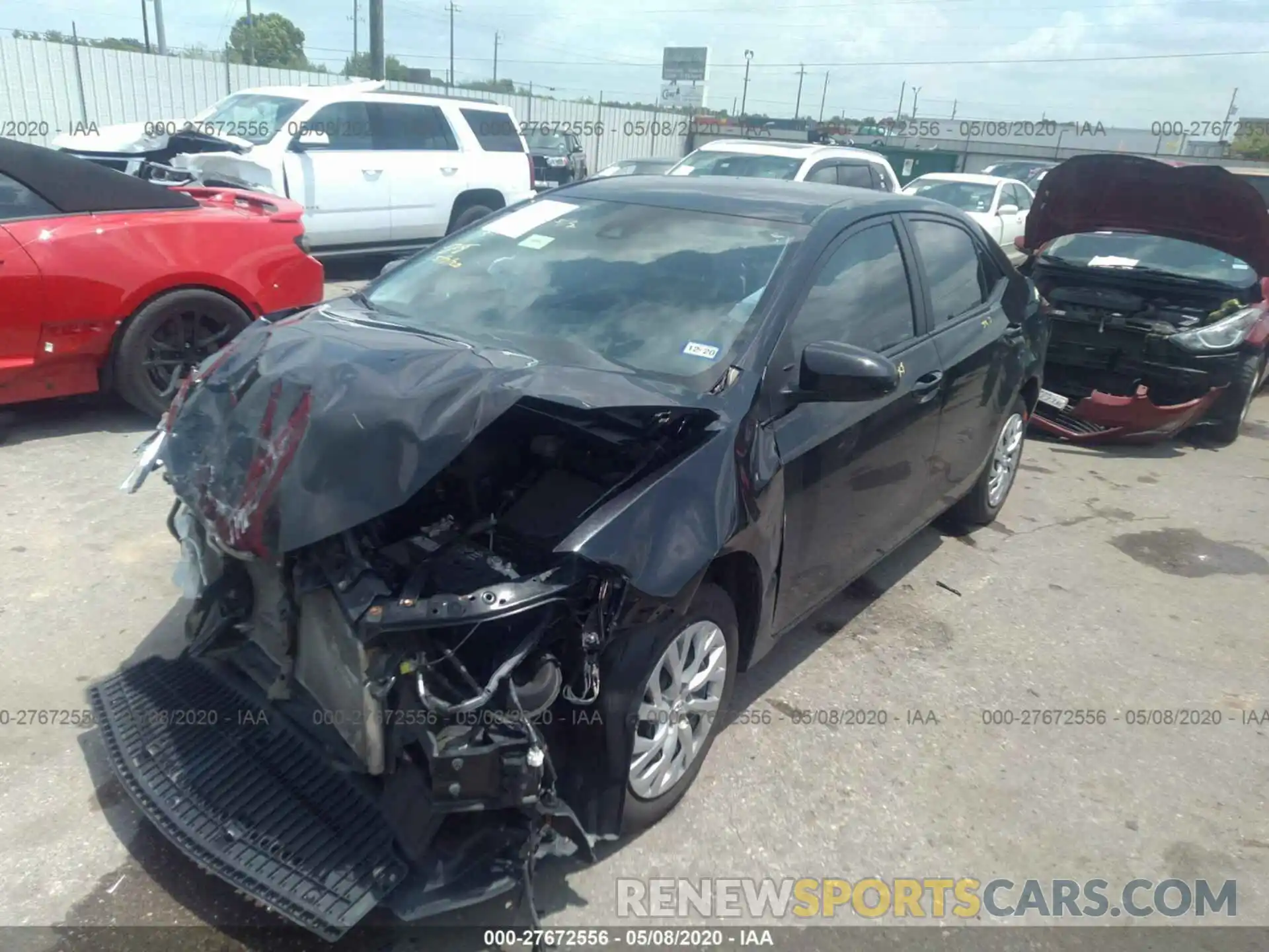 2 Photograph of a damaged car 5YFBURHE8KP869682 TOYOTA COROLLA 2019