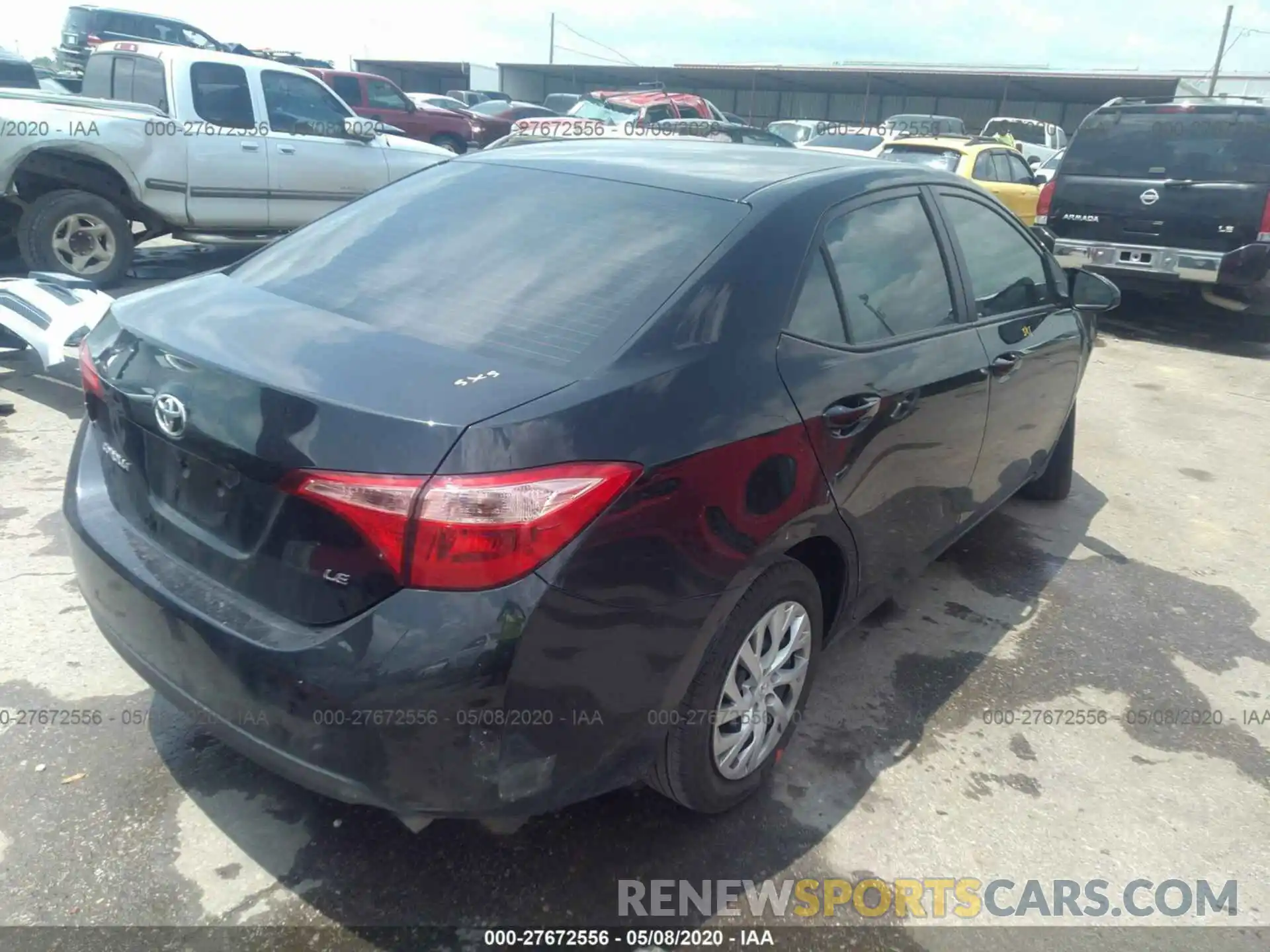 4 Photograph of a damaged car 5YFBURHE8KP869682 TOYOTA COROLLA 2019