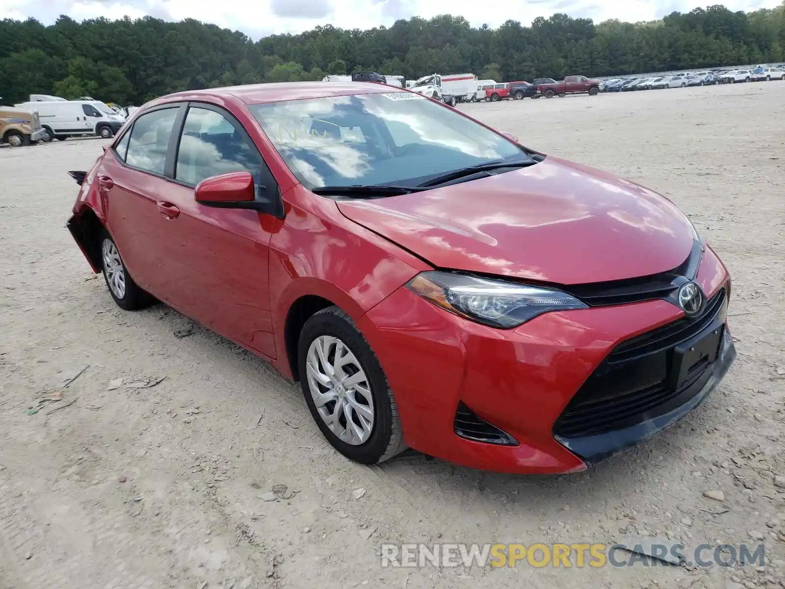 1 Photograph of a damaged car 5YFBURHE8KP870024 TOYOTA COROLLA 2019