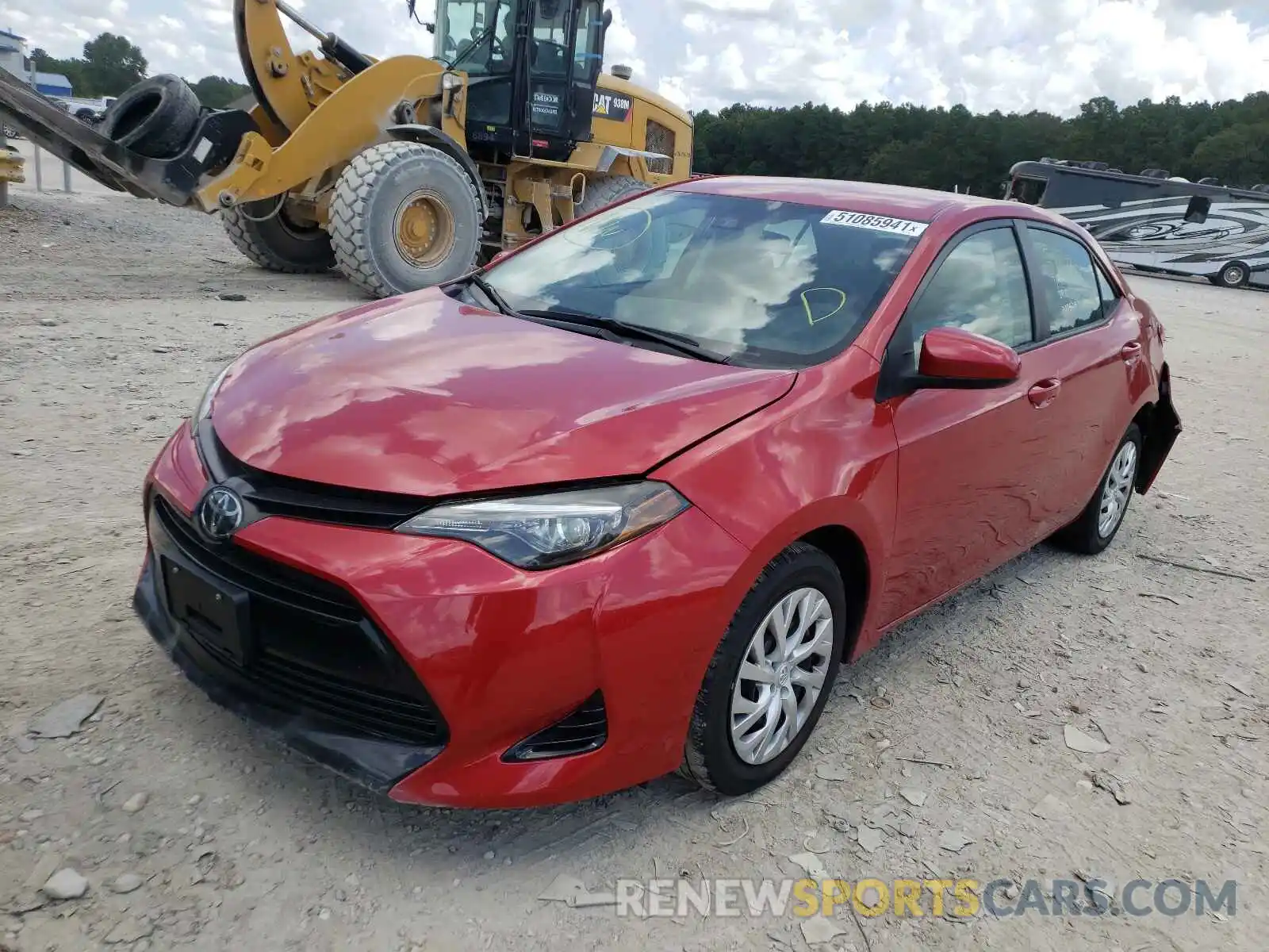 2 Photograph of a damaged car 5YFBURHE8KP870024 TOYOTA COROLLA 2019