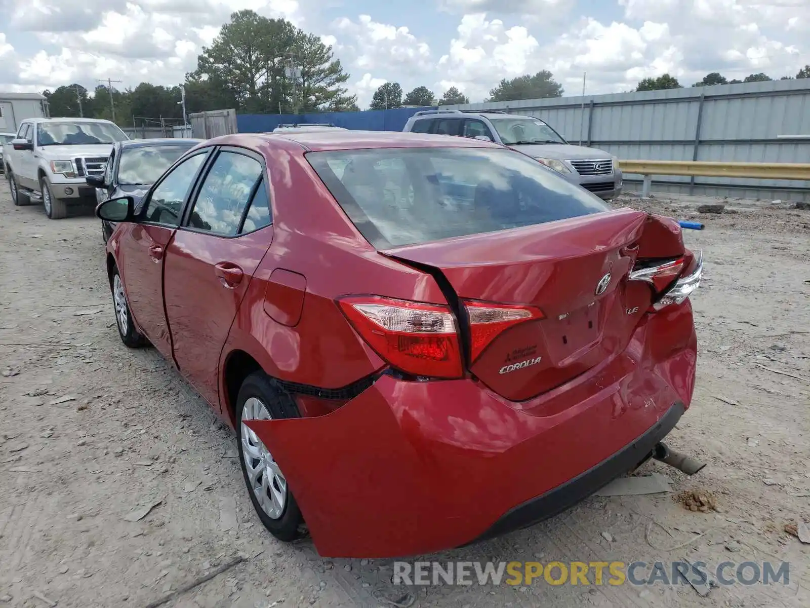 3 Photograph of a damaged car 5YFBURHE8KP870024 TOYOTA COROLLA 2019