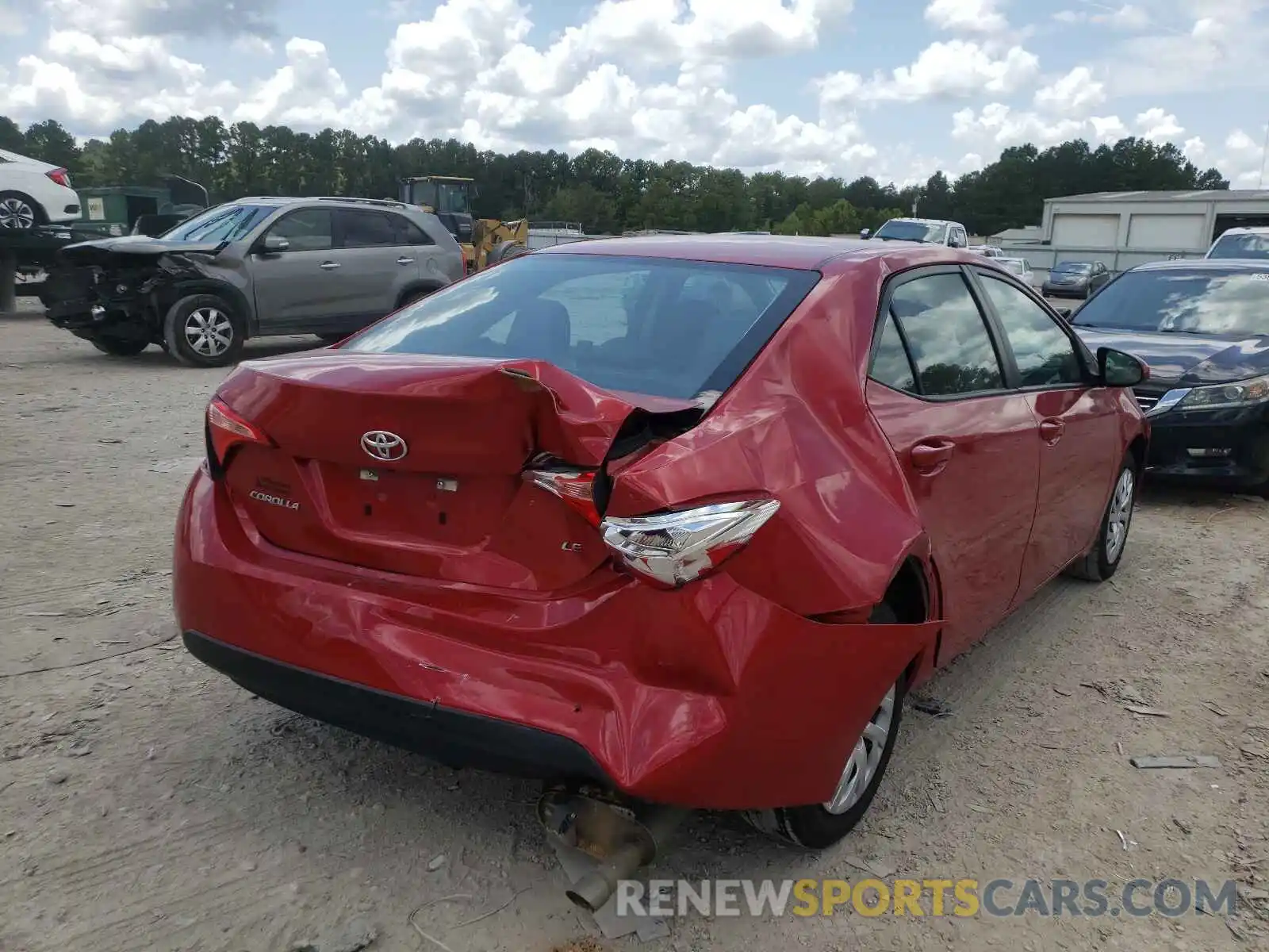 4 Photograph of a damaged car 5YFBURHE8KP870024 TOYOTA COROLLA 2019