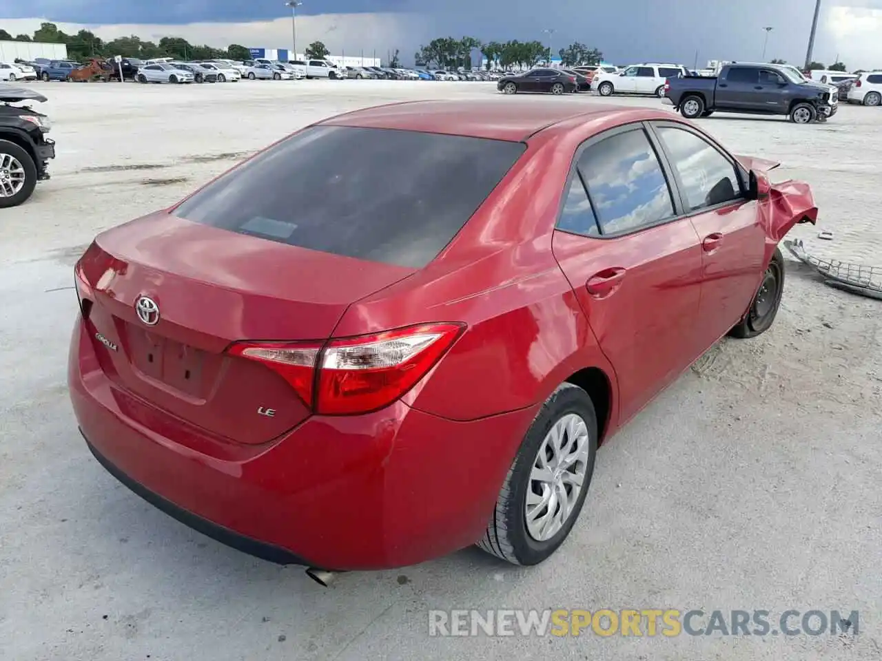 4 Photograph of a damaged car 5YFBURHE8KP870041 TOYOTA COROLLA 2019