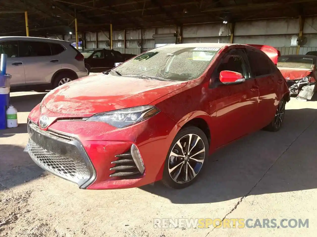 2 Photograph of a damaged car 5YFBURHE8KP870220 TOYOTA COROLLA 2019