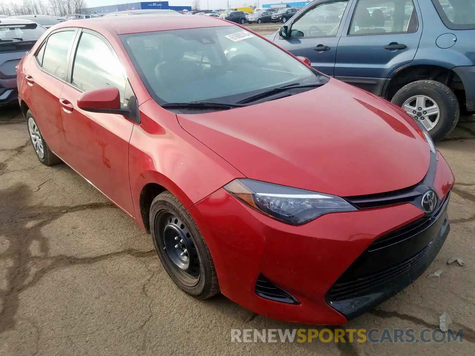 1 Photograph of a damaged car 5YFBURHE8KP870587 TOYOTA COROLLA 2019