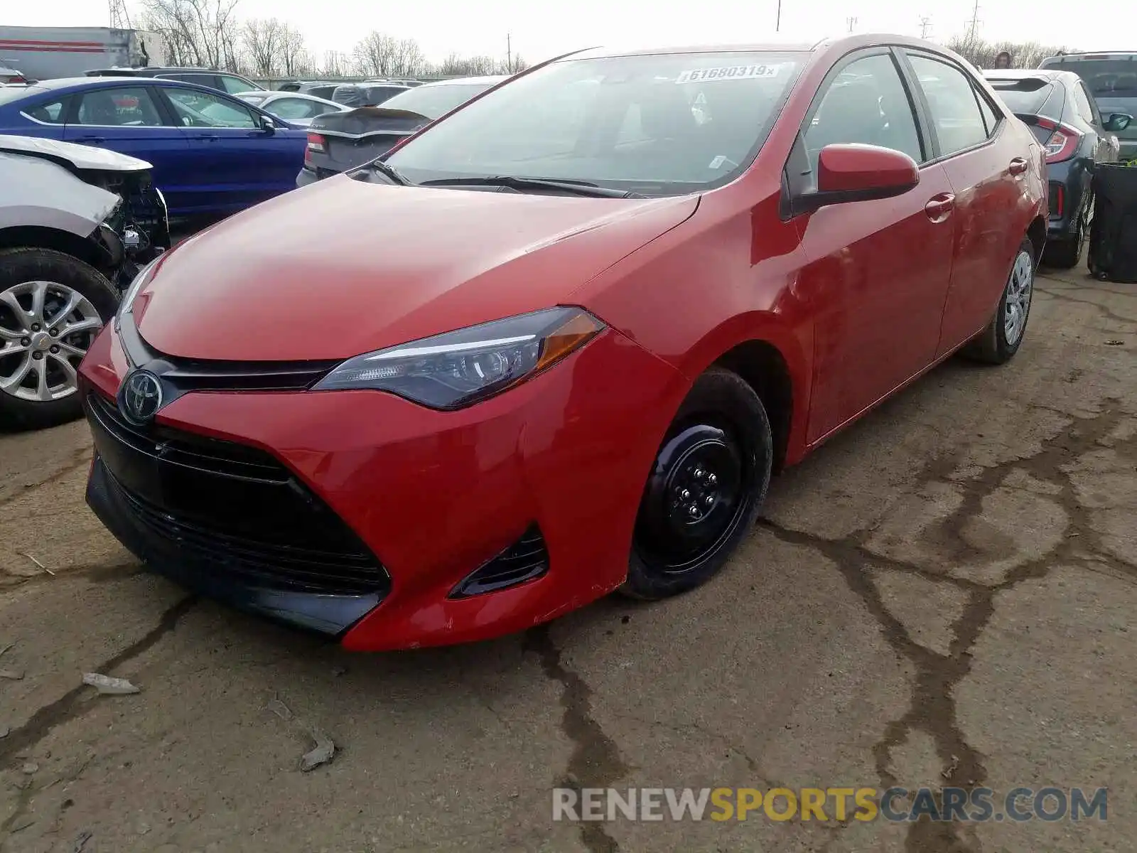 2 Photograph of a damaged car 5YFBURHE8KP870587 TOYOTA COROLLA 2019