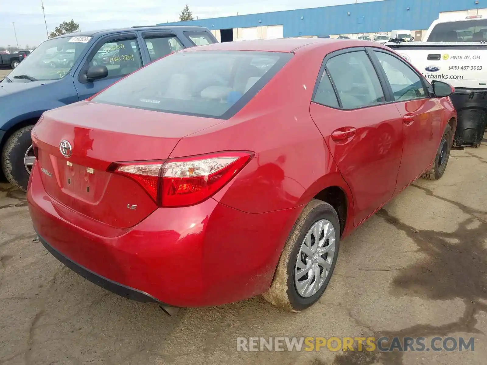 4 Photograph of a damaged car 5YFBURHE8KP870587 TOYOTA COROLLA 2019