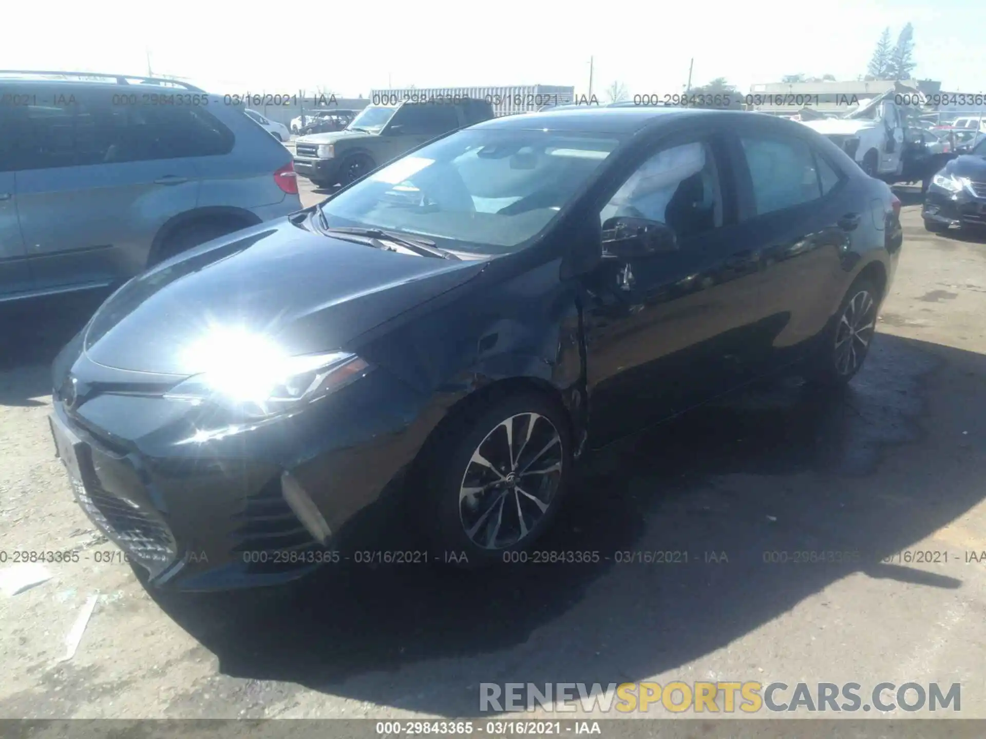 2 Photograph of a damaged car 5YFBURHE8KP871559 TOYOTA COROLLA 2019