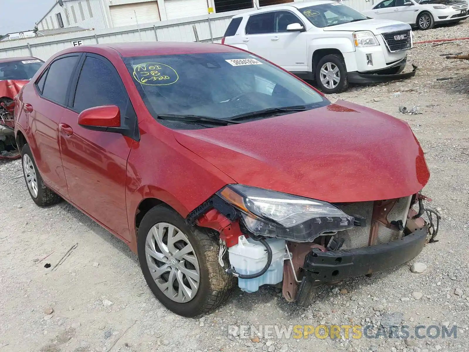 1 Photograph of a damaged car 5YFBURHE8KP871819 TOYOTA COROLLA 2019