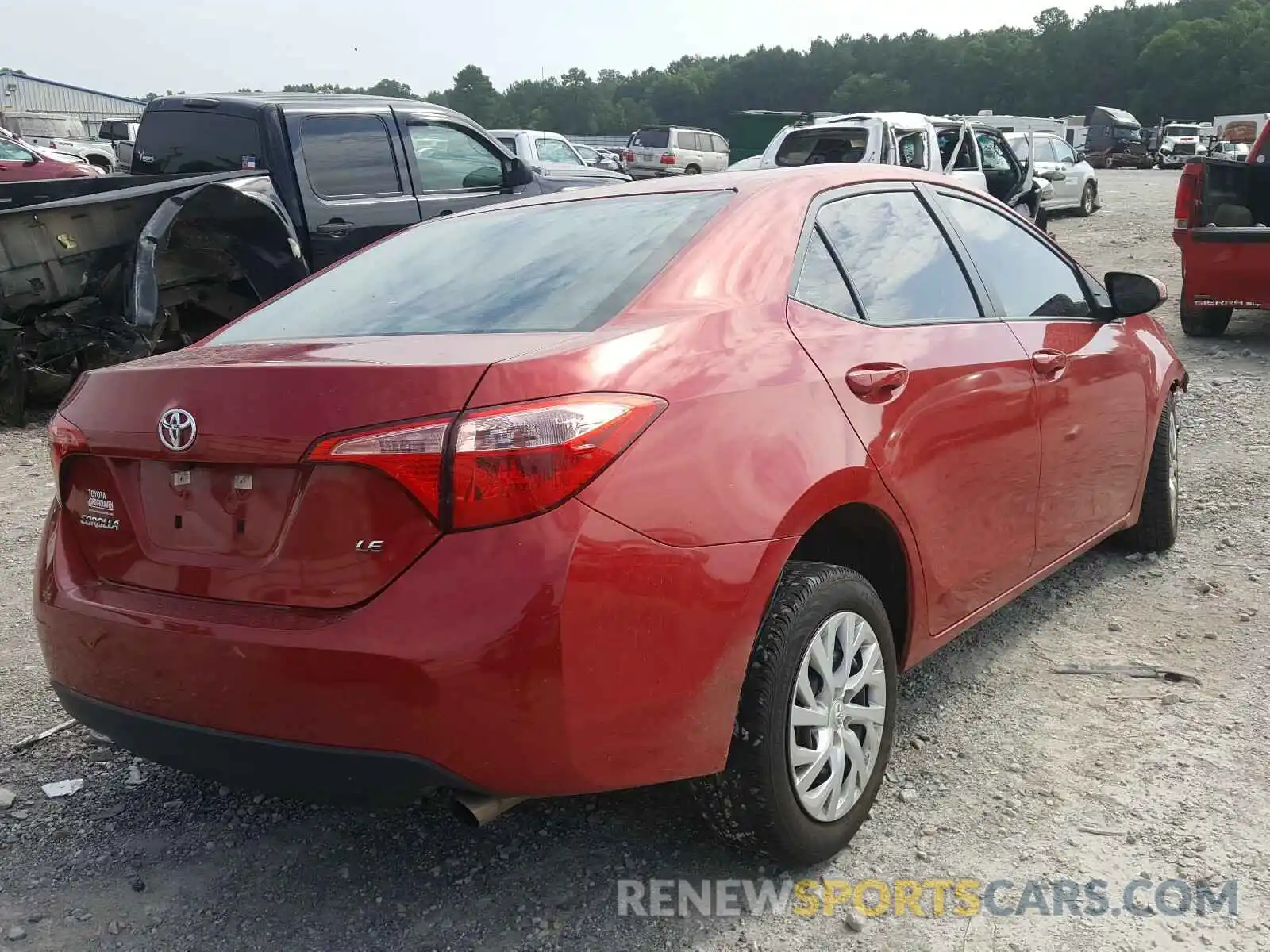 4 Photograph of a damaged car 5YFBURHE8KP871819 TOYOTA COROLLA 2019