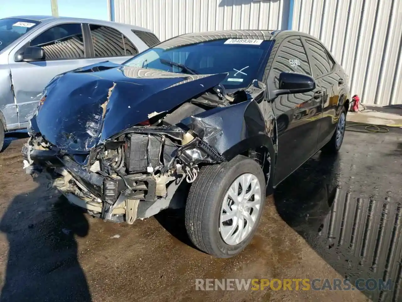 2 Photograph of a damaged car 5YFBURHE8KP872047 TOYOTA COROLLA 2019