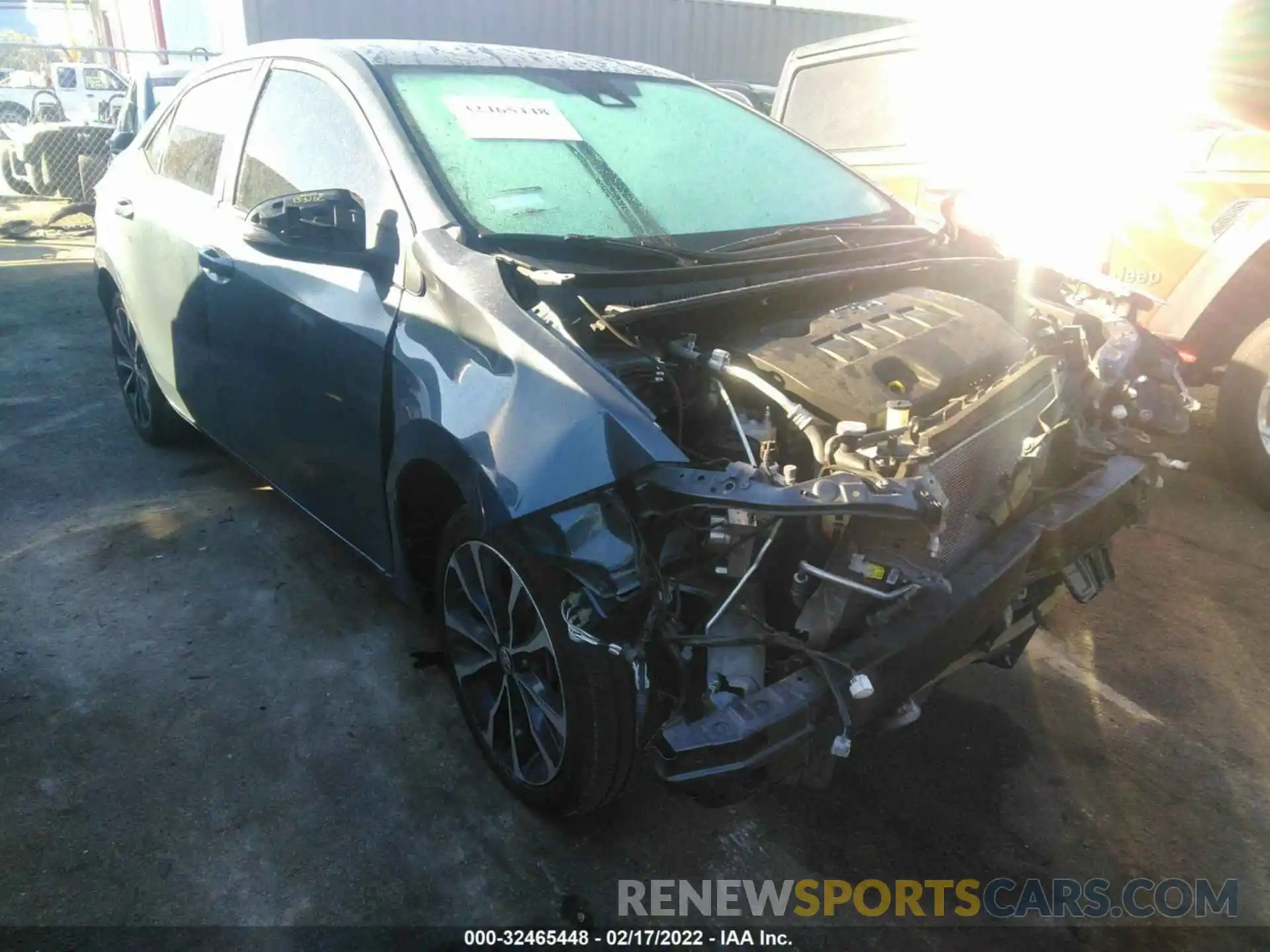 1 Photograph of a damaged car 5YFBURHE8KP872064 TOYOTA COROLLA 2019