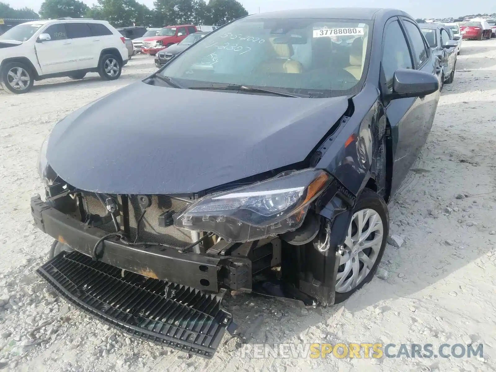 2 Photograph of a damaged car 5YFBURHE8KP872307 TOYOTA COROLLA 2019