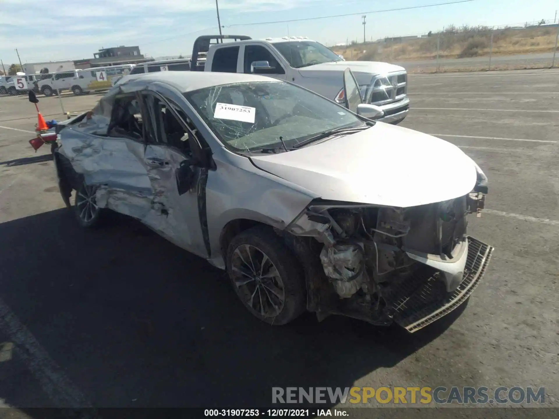 1 Photograph of a damaged car 5YFBURHE8KP872324 TOYOTA COROLLA 2019