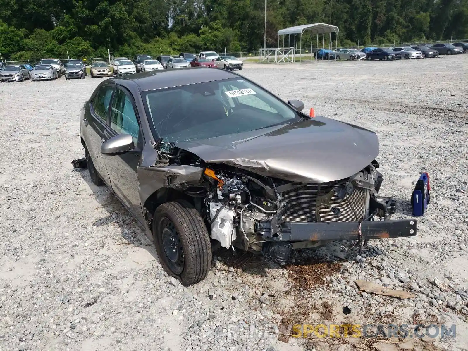 1 Photograph of a damaged car 5YFBURHE8KP872954 TOYOTA COROLLA 2019