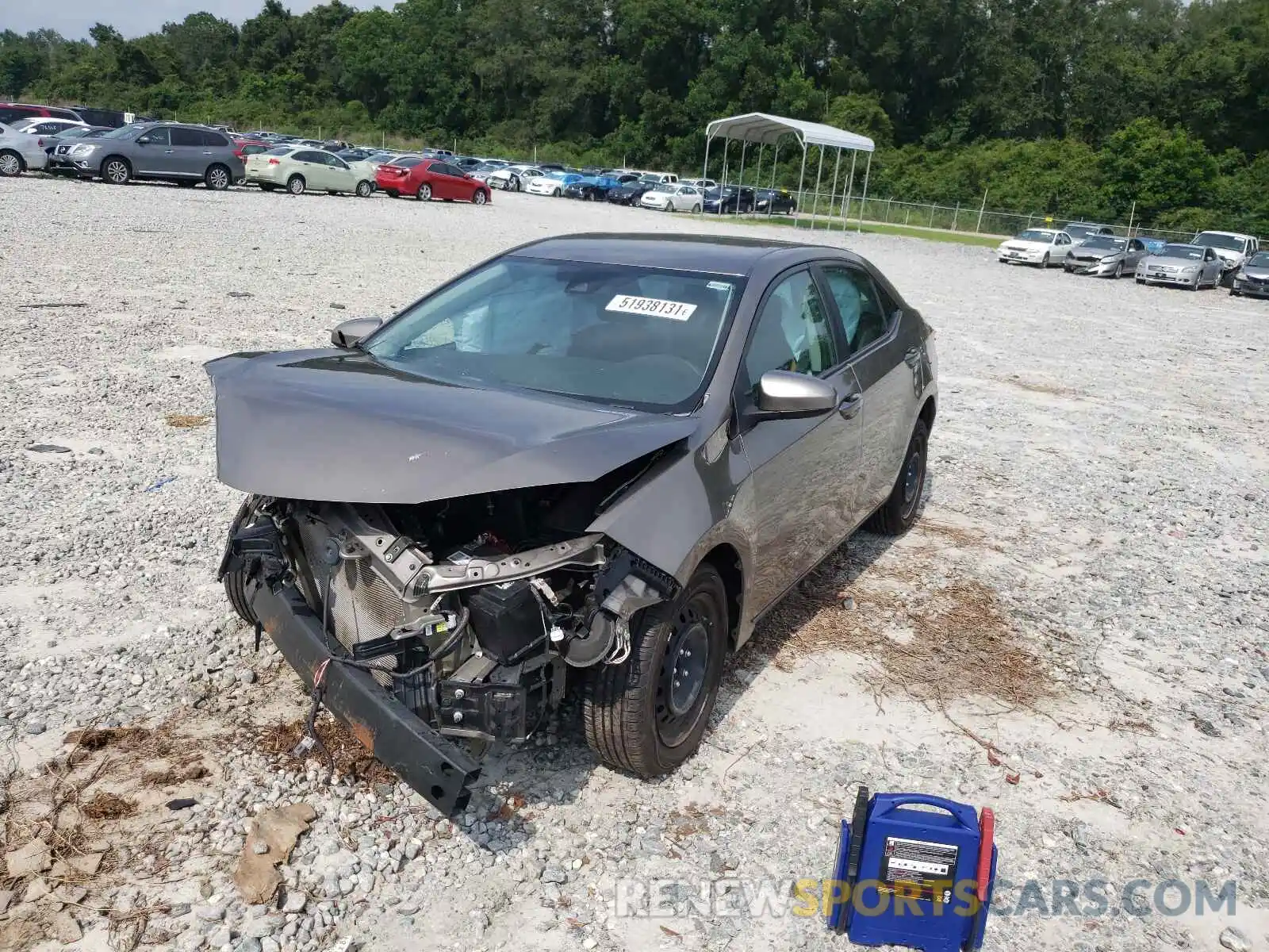 2 Photograph of a damaged car 5YFBURHE8KP872954 TOYOTA COROLLA 2019