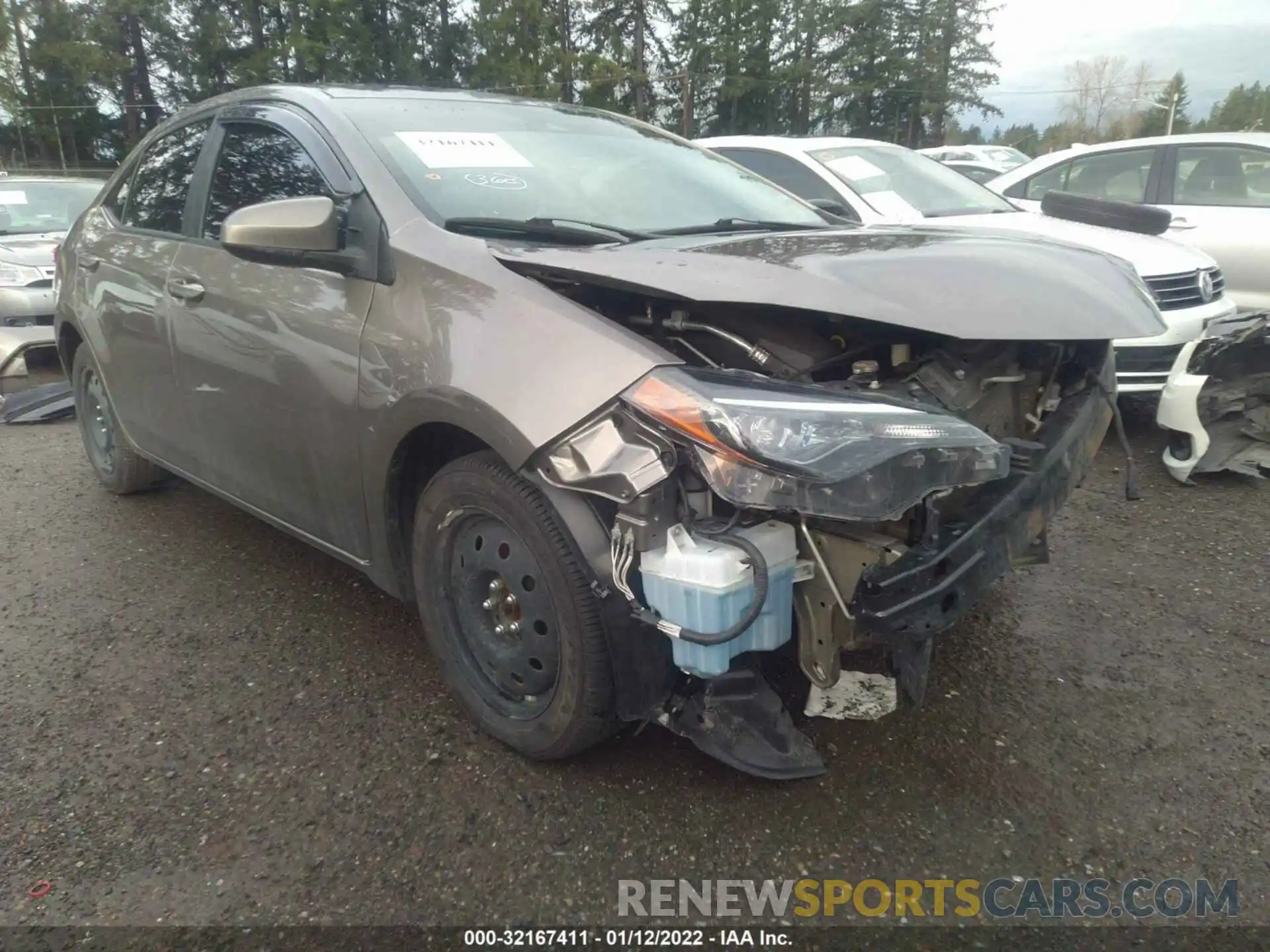 1 Photograph of a damaged car 5YFBURHE8KP873344 TOYOTA COROLLA 2019