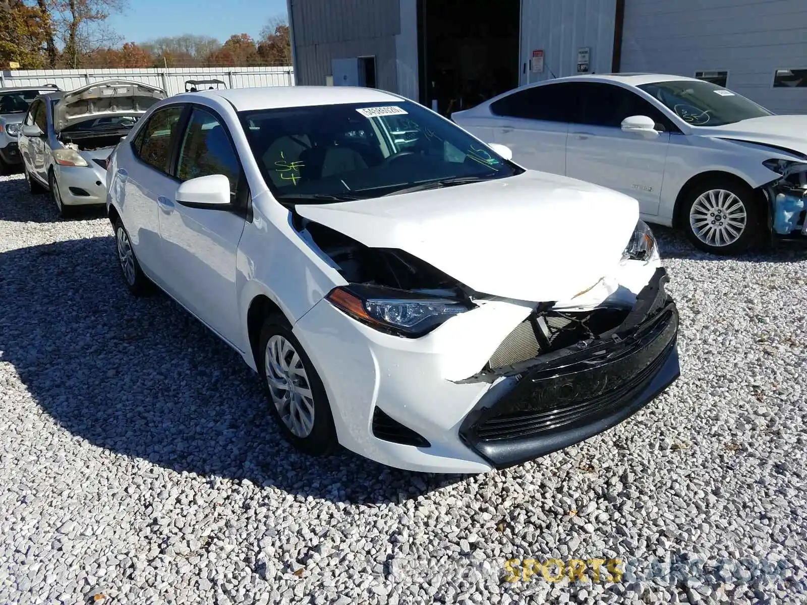 1 Photograph of a damaged car 5YFBURHE8KP873490 TOYOTA COROLLA 2019