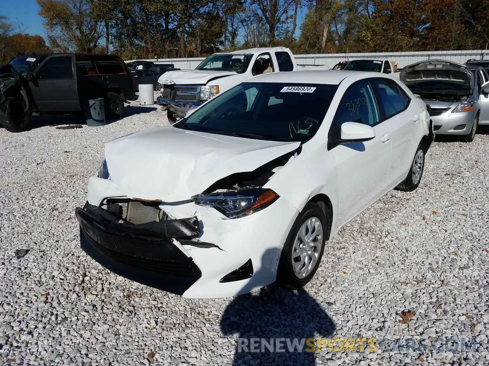 2 Photograph of a damaged car 5YFBURHE8KP873490 TOYOTA COROLLA 2019