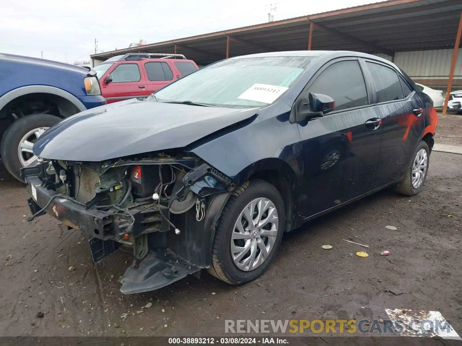2 Photograph of a damaged car 5YFBURHE8KP873568 TOYOTA COROLLA 2019