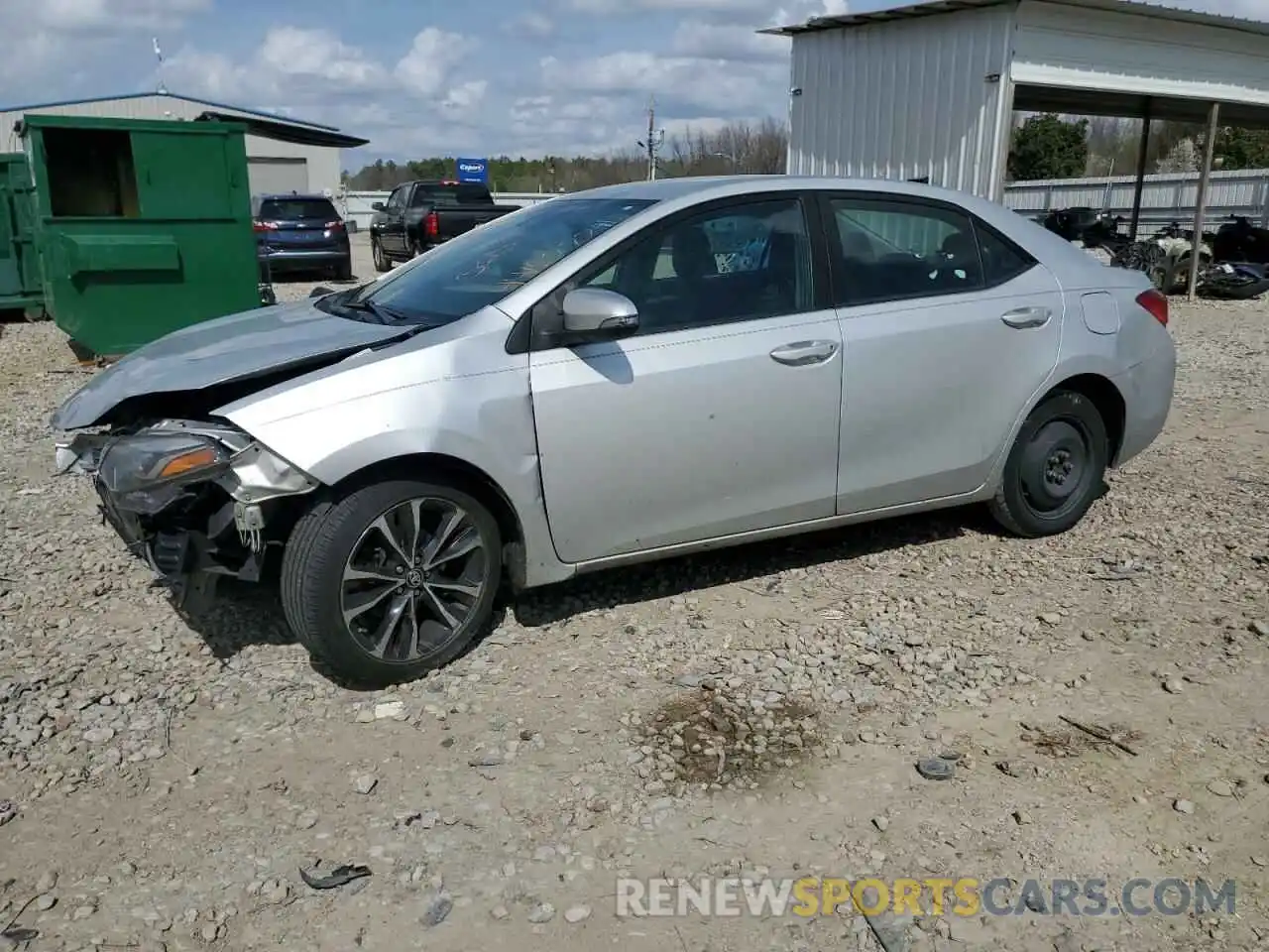 1 Photograph of a damaged car 5YFBURHE8KP873652 TOYOTA COROLLA 2019