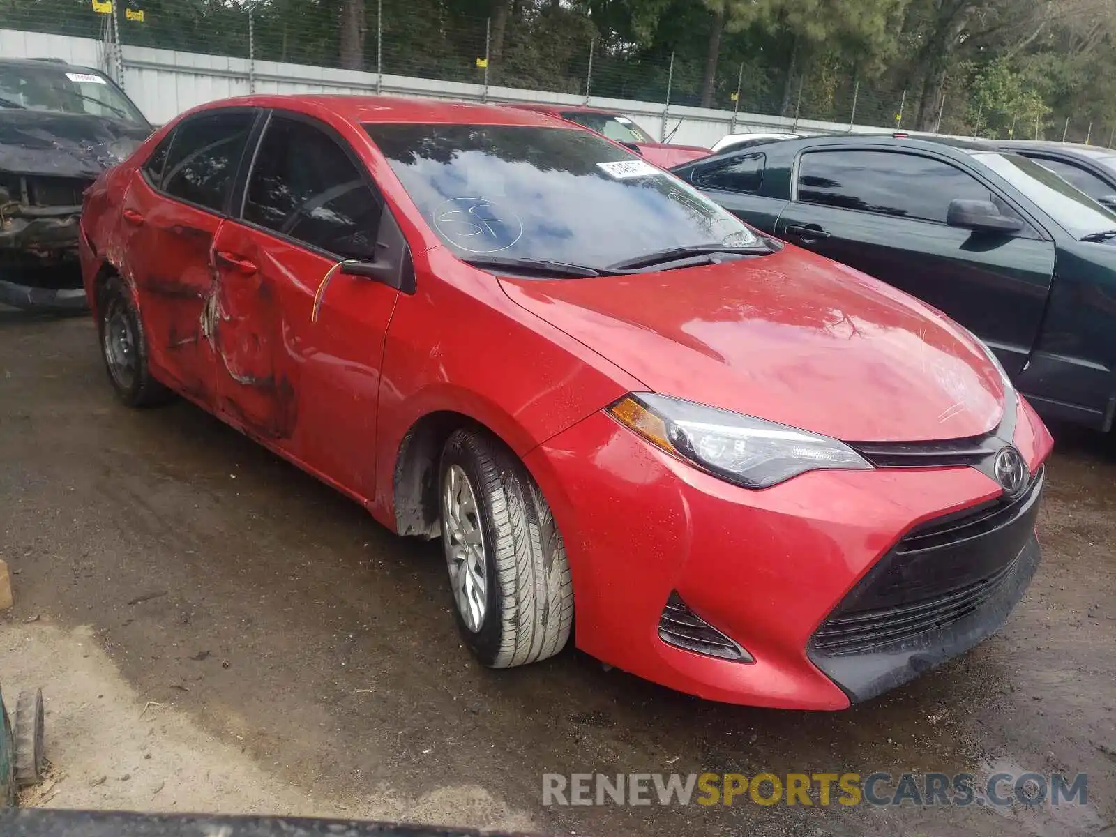 1 Photograph of a damaged car 5YFBURHE8KP873716 TOYOTA COROLLA 2019